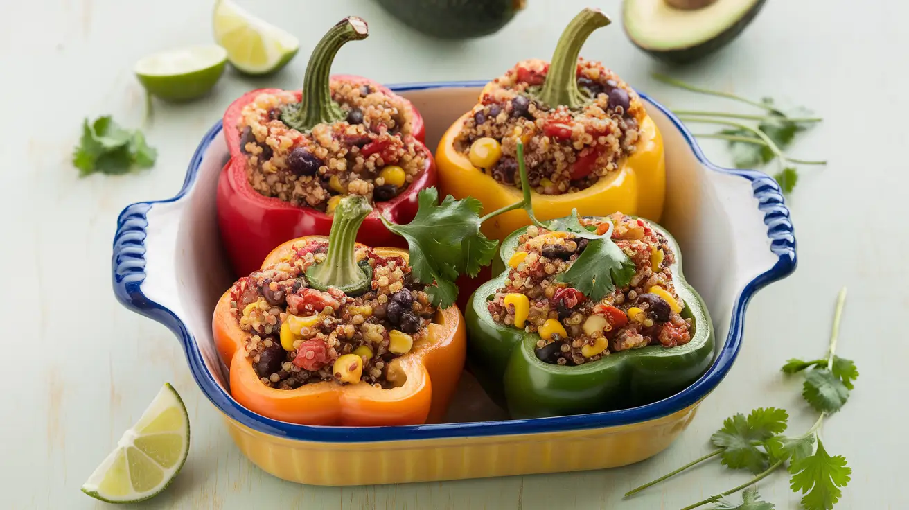 Quinoa-Stuffed Bell Peppers